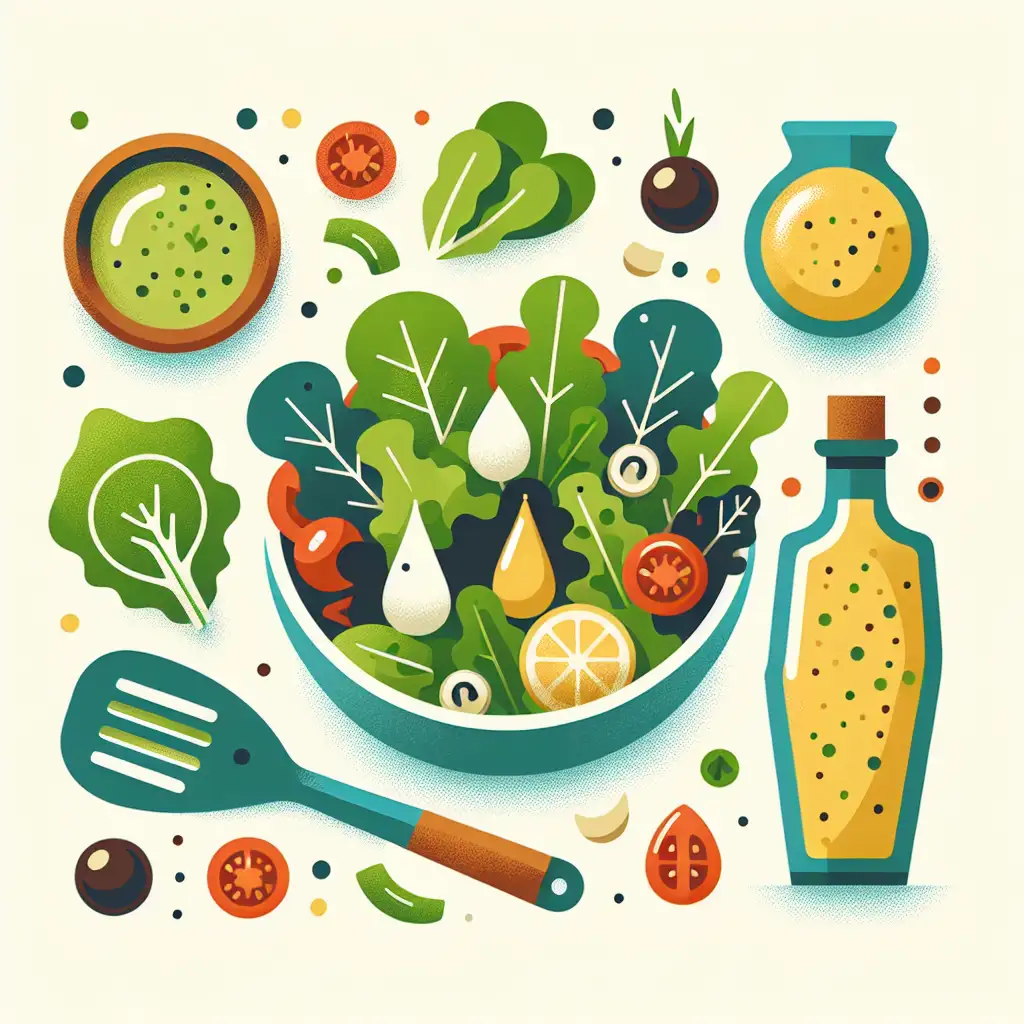 Resep Salad Segar dengan Dressing Vegan